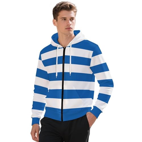 BLUE & WHITE HOOD STYLE